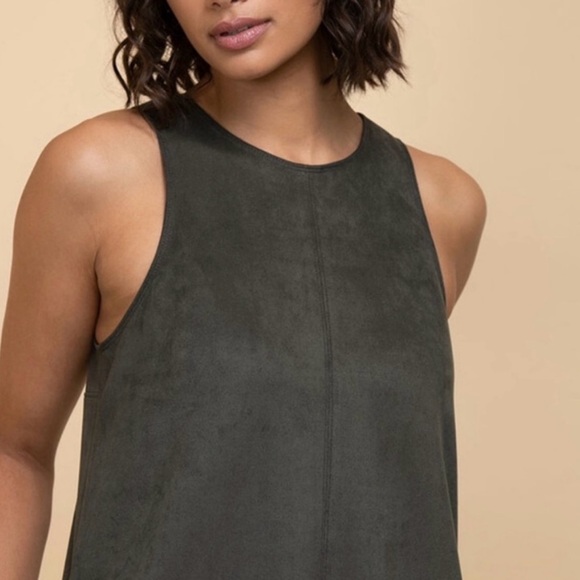 Wilfred Trompette Faux Suede Dress size Medium with Pockets - Picture 2 of 6